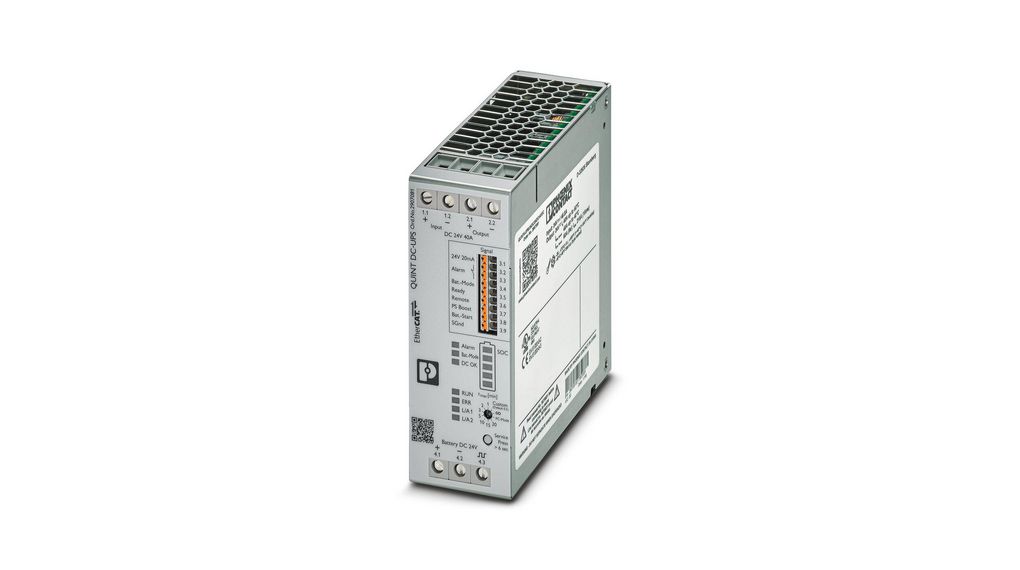 UPS, QUINT4-UPS, DC UPS, DIN Rail Mount, 960W, 24V, 1x Screw Terminal